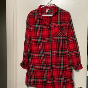 Target Festive Plaid Pajama Top